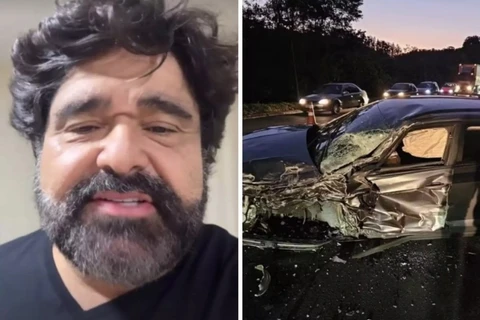 Fabiano Menotti, da dupla com César Menotti, sofre acidente de carro na BR-040 em Juiz de Fora (MG)