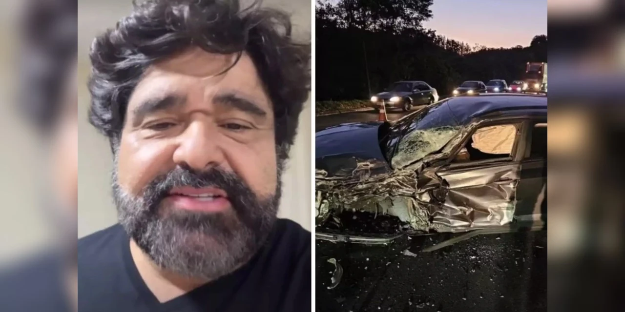 Fabiano Menotti, da dupla com César Menotti, sofre acidente de carro na BR-040 em Juiz de Fora (MG)
