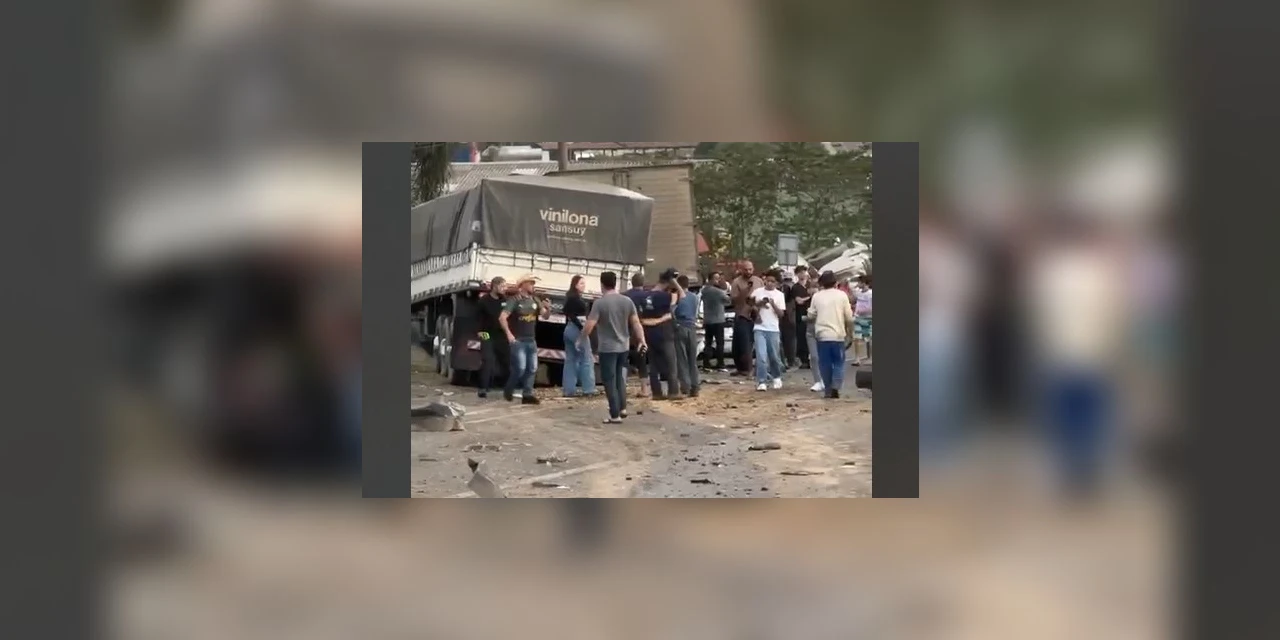 Oficina mecânica emite nota sobre acidente com caminhão desgovernado em PG 