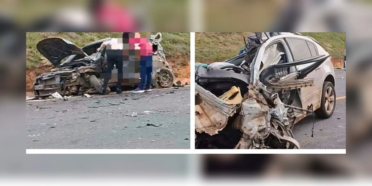 Jovem, de 21 anos morre em acidente envolvendo dois automóveis e um caminhão em Teixeira Soares  
