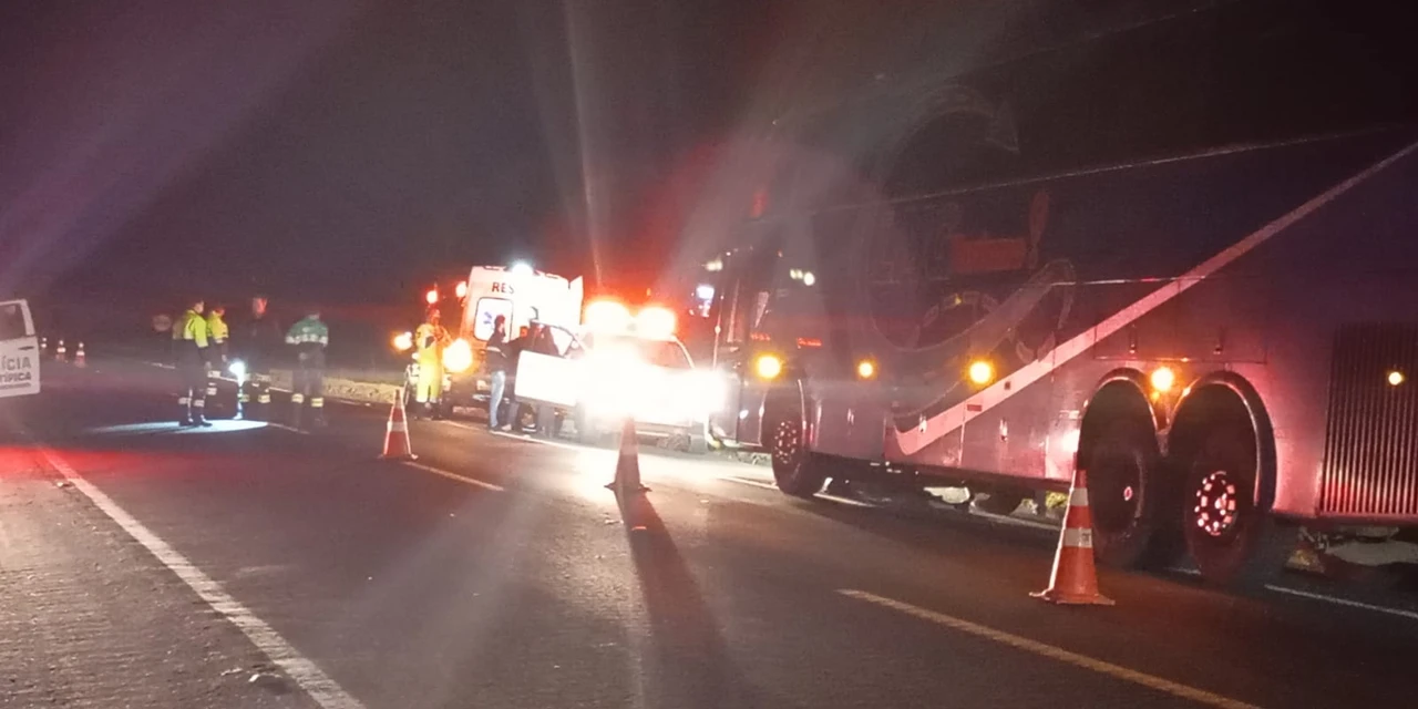 Pai tenta salvar filha e morre atropelado na PR-151, em Jaguariaiva 