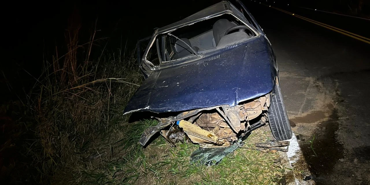 Homem fica gravemente ferido após acidente na PR-487, em Candido de Abreu 