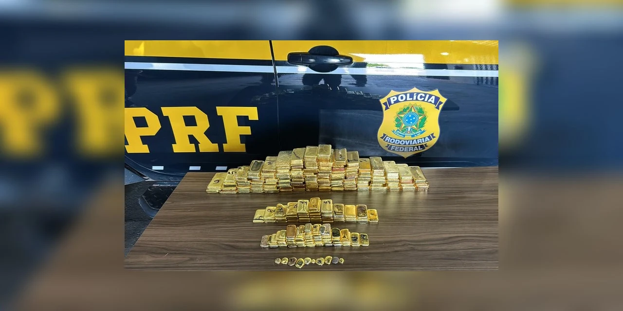 PRF faz a maior apreensão de ouro na história avaliados em mais de R$ 60 milhões