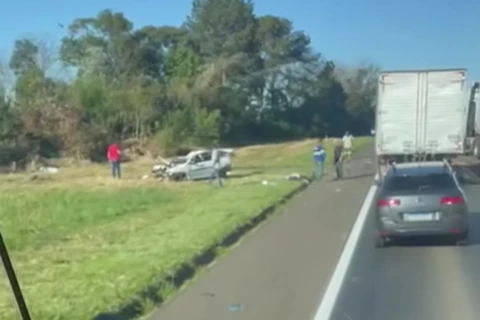 Dois jovens morrem em acidente na BR-373, em Ponta Grossa 