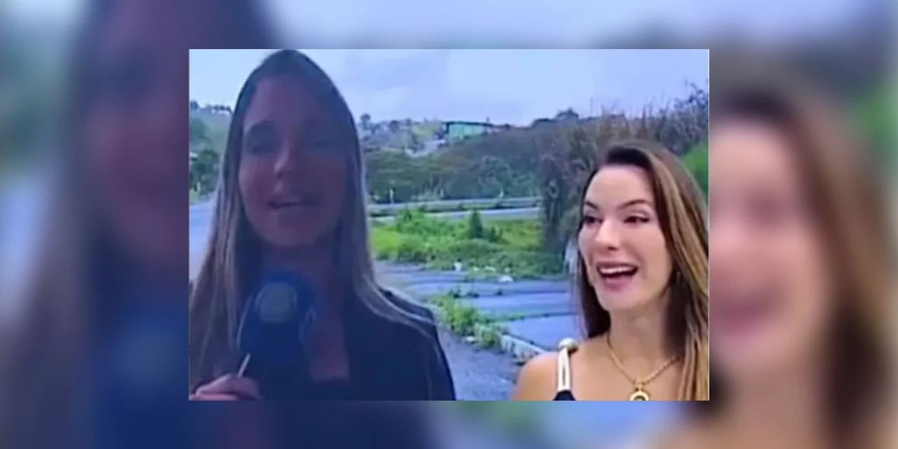 Repórter da Record entra em trabalho de parto ao vivo. “Vou correr pro hospital”
