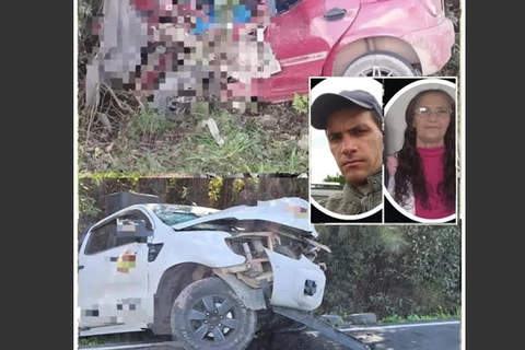 Mãe e filho morrem após acidente na BR-153, em Rebouças 