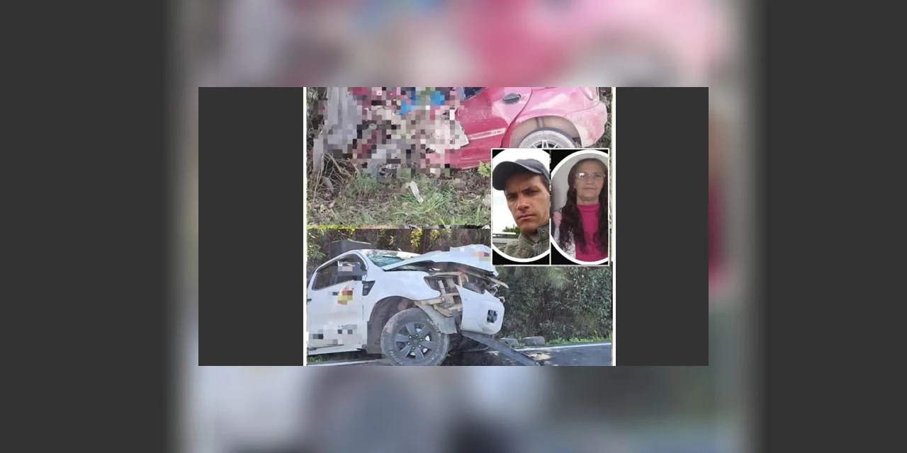 Mãe e filho morrem após acidente na BR-153, em Rebouças 