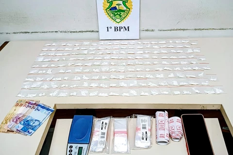 PM prende suspeito de tráfico de drogas e fecha boca de fumo em PG  