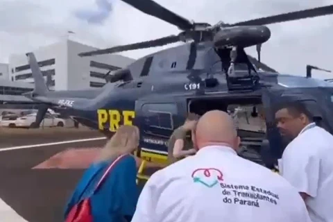 PRF realiza transporte aéreo de coração para transplante de PG para Curitiba