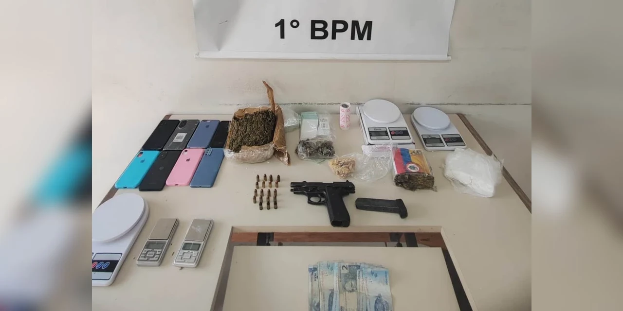 PM fecha boca de fumo e apreende quase 2 kg de drogas em bairro de PG 