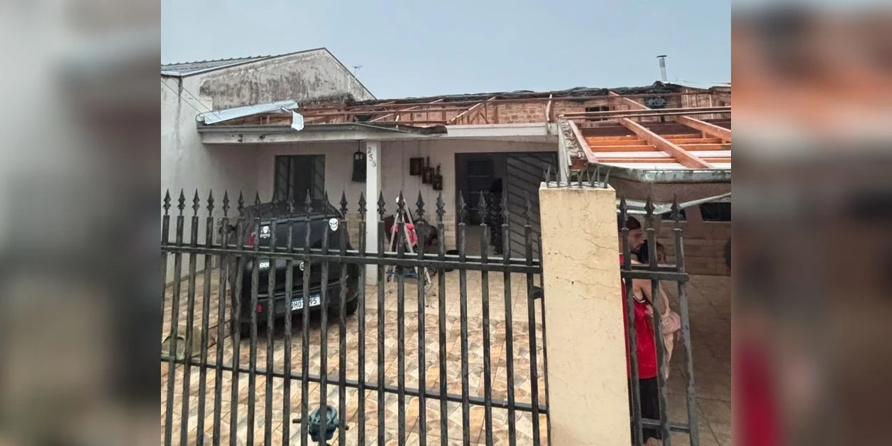 Imagens da Defesa Civil mostram estragos causados pelo temporal em Ponta Grossa 