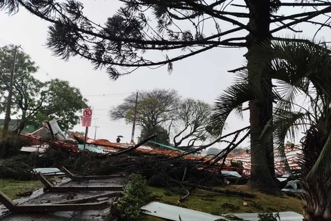 Municípios atingidos pelos temporais; ventos chegaram a 121 km/h