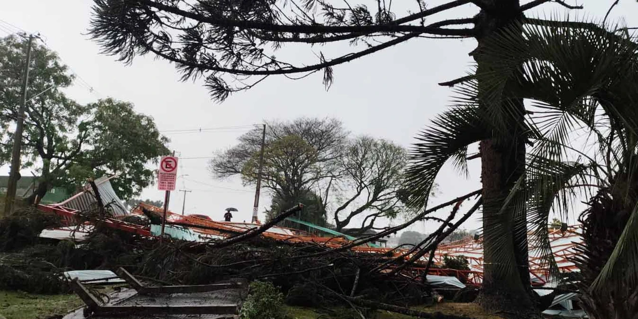 Municípios atingidos pelos temporais; ventos chegaram a 121 km/h
