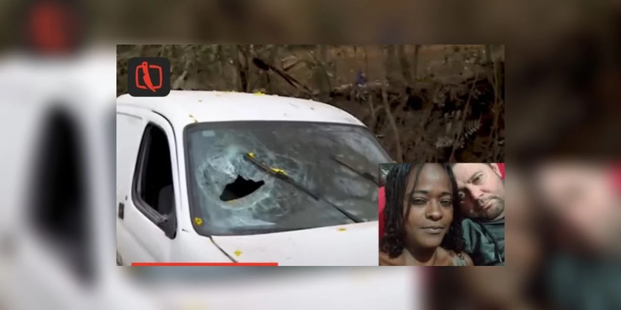 Homem capota o carro após levar facada da namorada por chamá-la pelo nome da ex