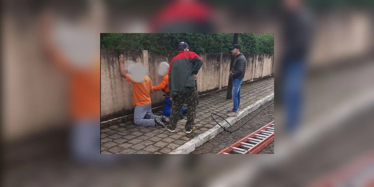 PCPR prende 02 homens em flagrante por Furto Qualificado em Piraí do Sul