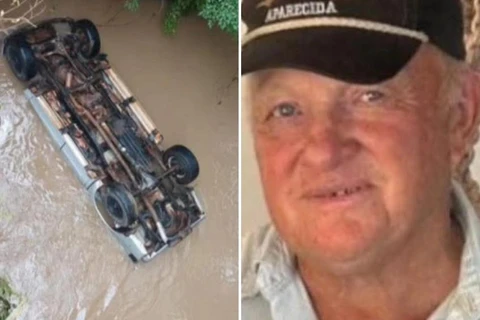 Homem morre em Prudentópolis após camionete cair dentro de rio 