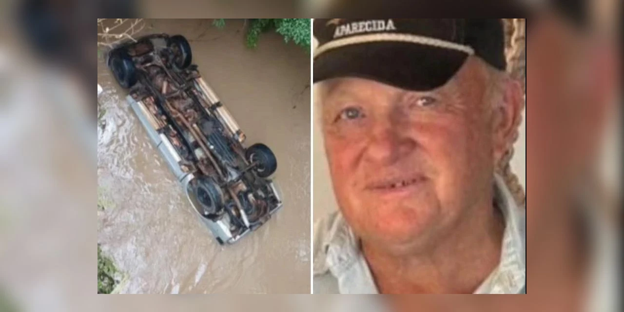 Homem morre em Prudentópolis após camionete cair dentro de rio 