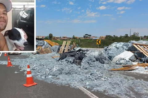 Motorista que morreu em tombamento de caminhão em Carambeí é identificado 