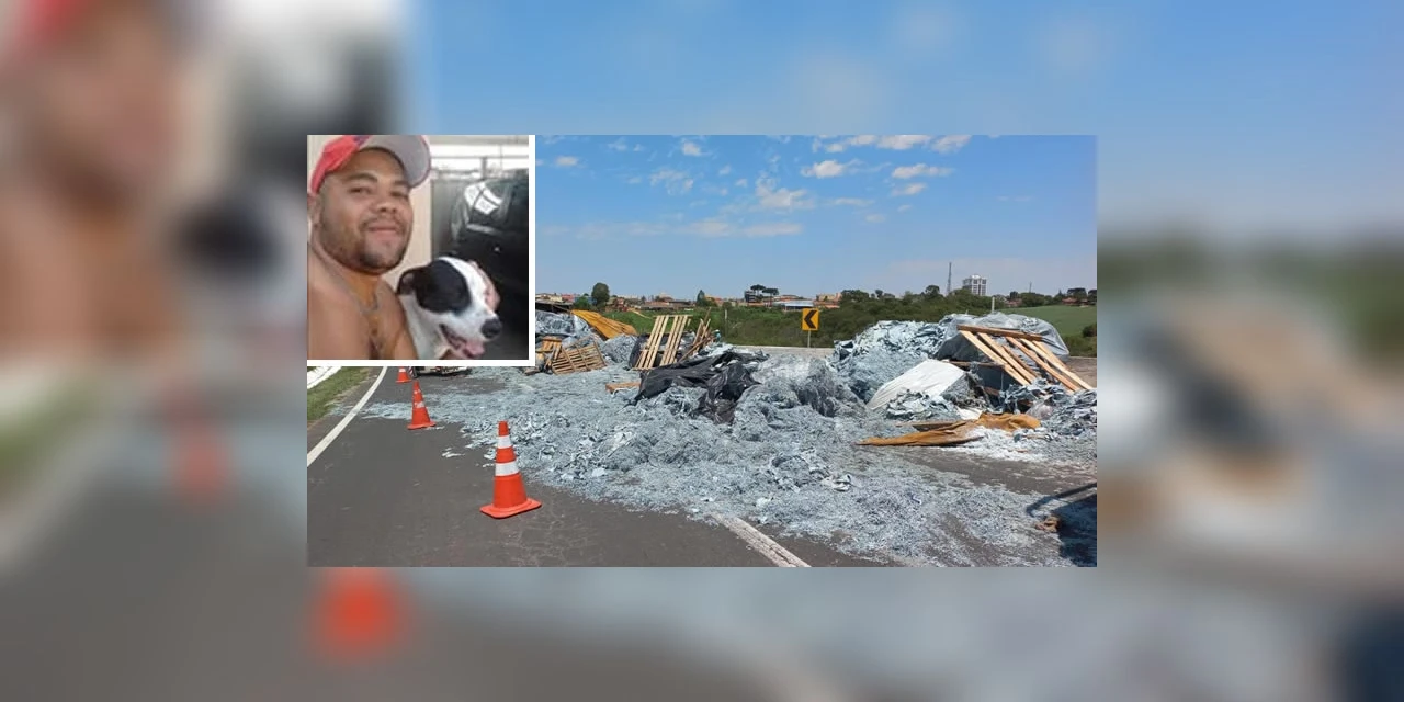 Motorista que morreu em tombamento de caminhão em Carambeí é identificado 