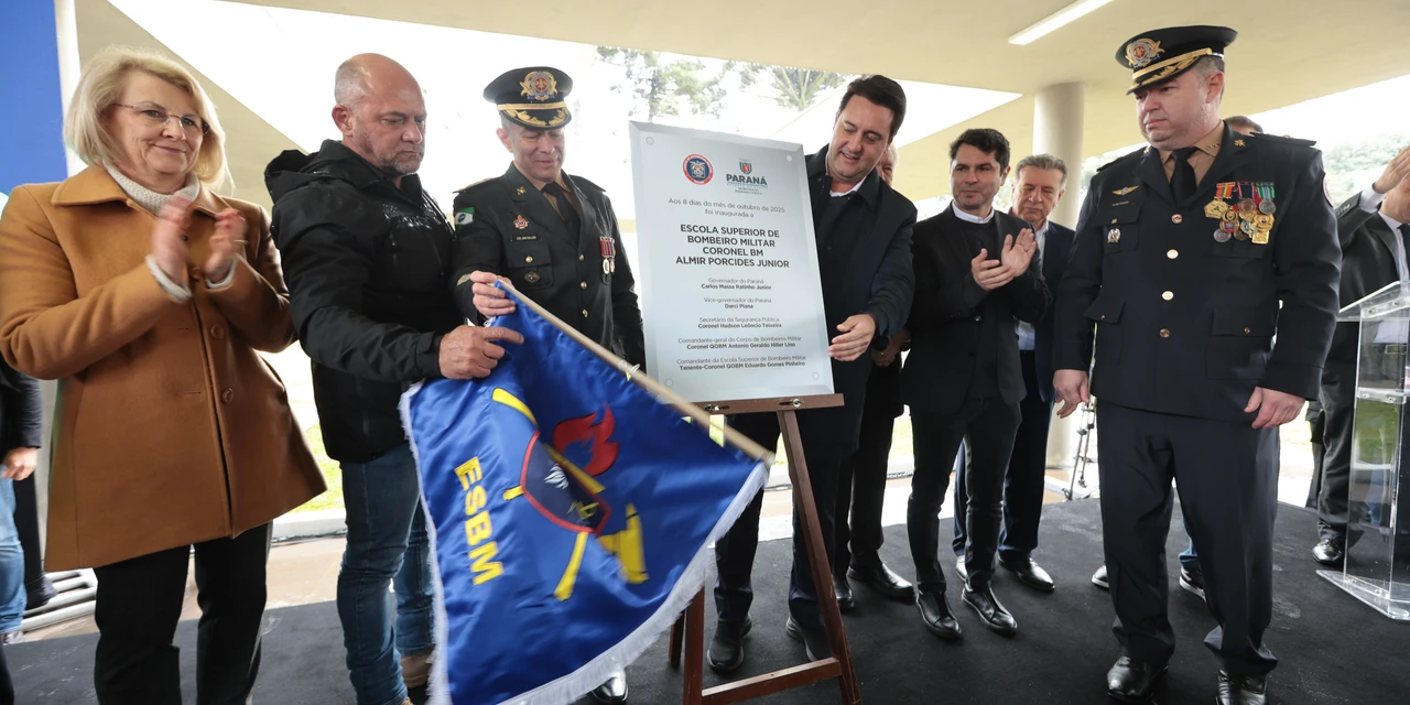 Governador inaugura Escola Superior de Bombeiro Militar e entrega 64 viaturas à corporação