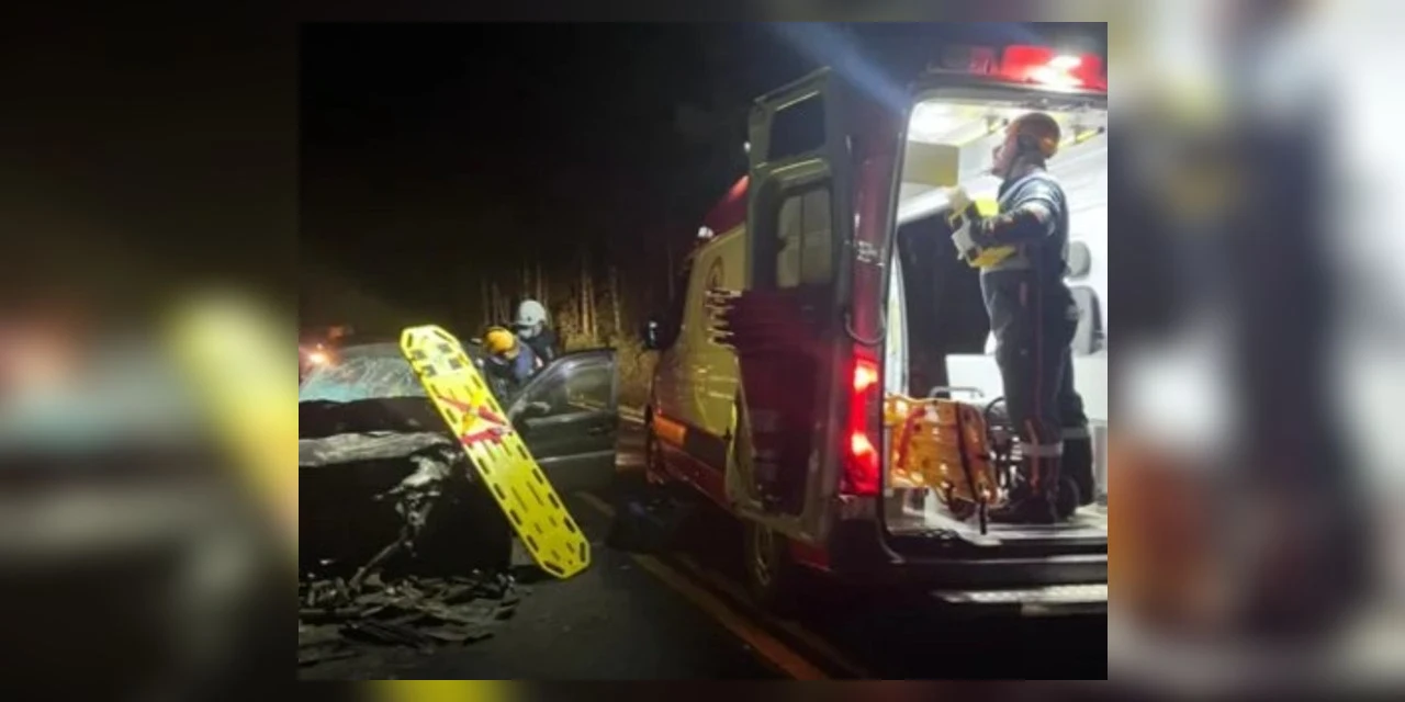 Colisão entre três veículos faz uma vítima fatal em Teixeira Soares 