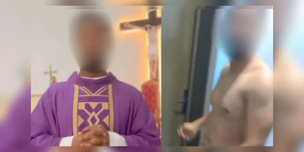 Padre é flagrado com mulher noiva de fiel dentro de casa paroquial