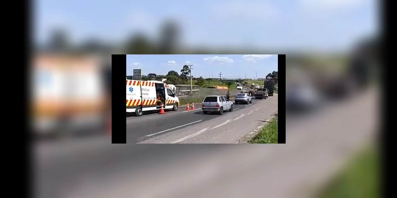 Morre homem atropelamento no viaduto do Santa Paula em PG 