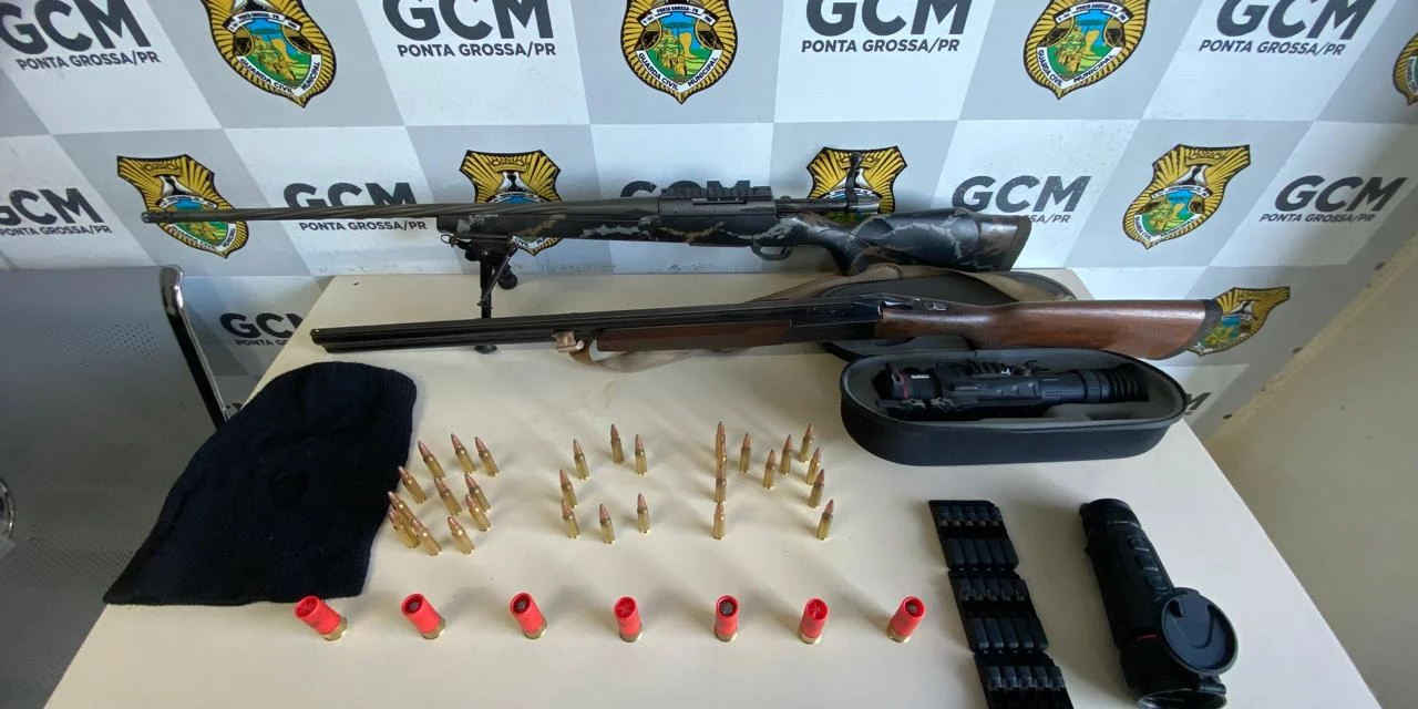 GCM apreende armas e munições no Nova Rússia, em PG