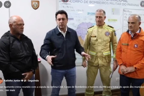 Tornado deixa ao menos 5 mortos e vários feridos após tornado em Rio Bonito do Iguaçu; governador decola para região