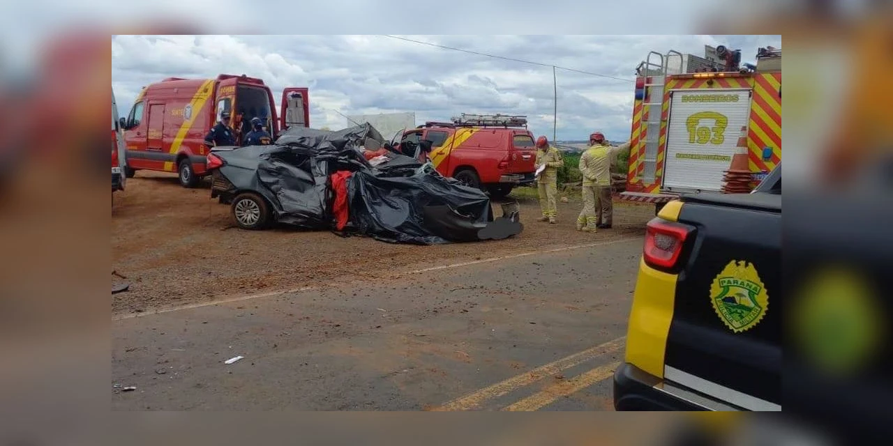 Motorista morre após grave acidente na PR-151 entre Palmeira e Ponta Grossa.
