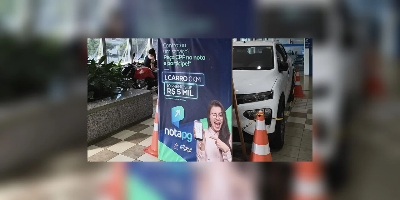 Prazo para participar dos sorteios no 'Nota PG'  e 'IPTU Premiado' termina dia 30 de novembro 