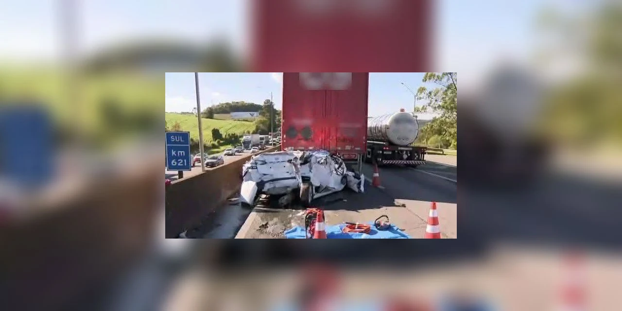 Três pessoas morrem e duas ficam feridas em acidente na BR-376; em São José dos Pinhais