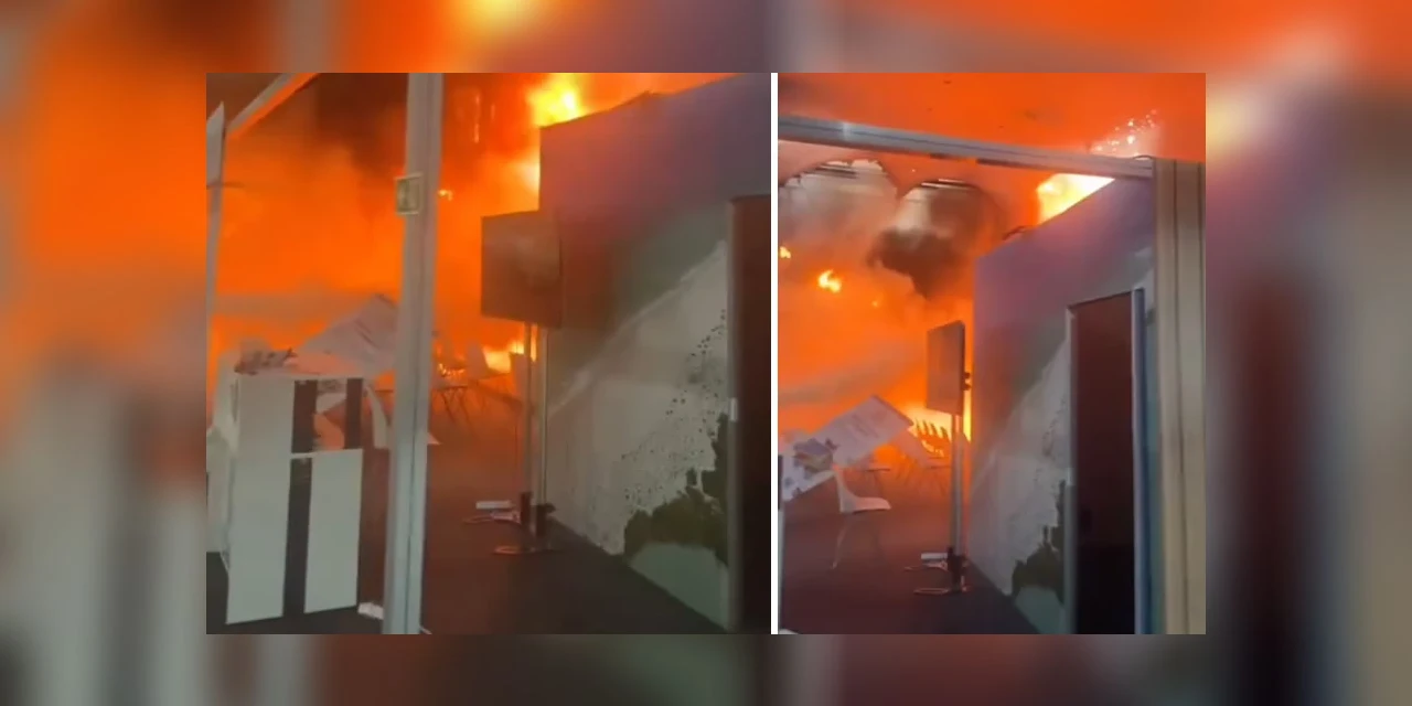 Video mostra incêndio em pavilhão da COP30 na tarde de hoje; assista!