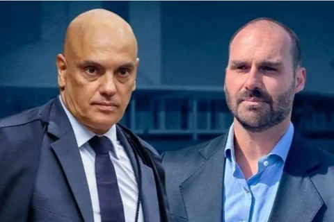 Moraes é hoje apenas um capanga que faz o serviço sujo do regime de exceção, diz Eduardo