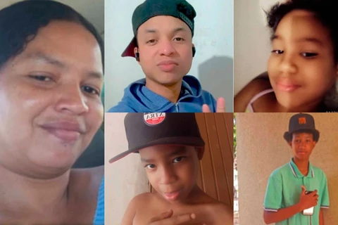 Mãe e quatro filhos vítimas de acidente são enterrados no Paraná