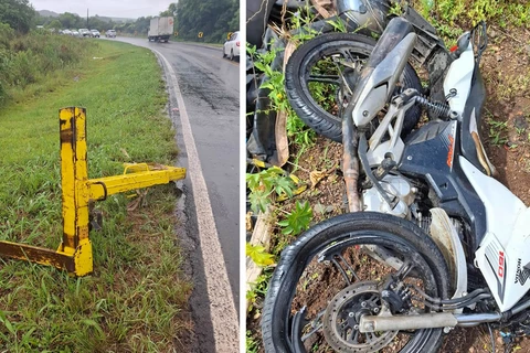 Peça de caminhão atinge e mata motociclista na PR-438 em Ponta Grossa 