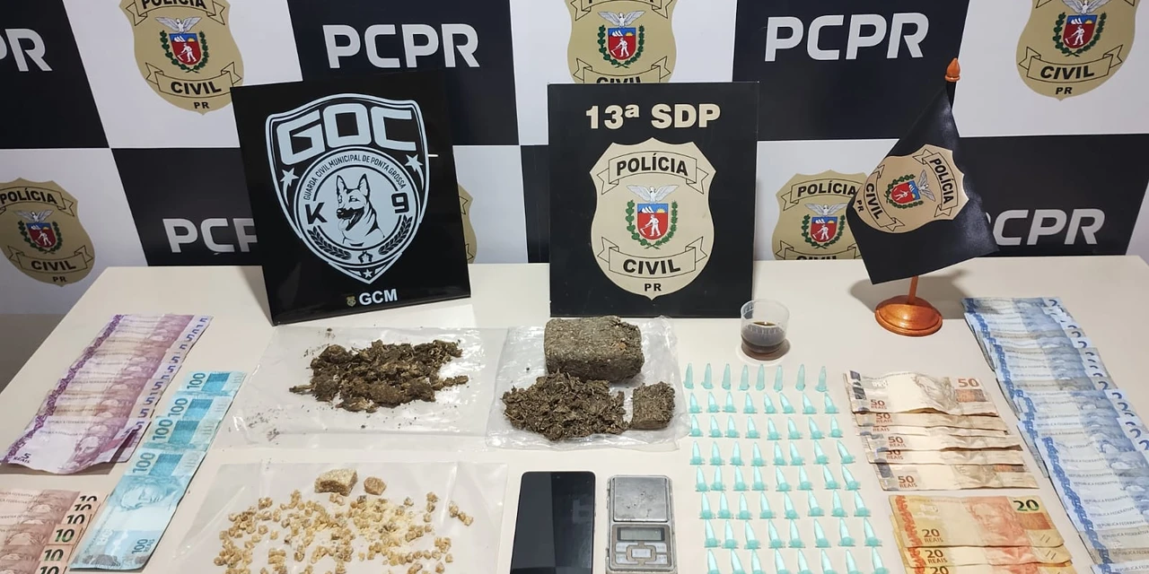 Ação conjunta prende donos de padaria usada de faxada para tráfico de drogas em PG