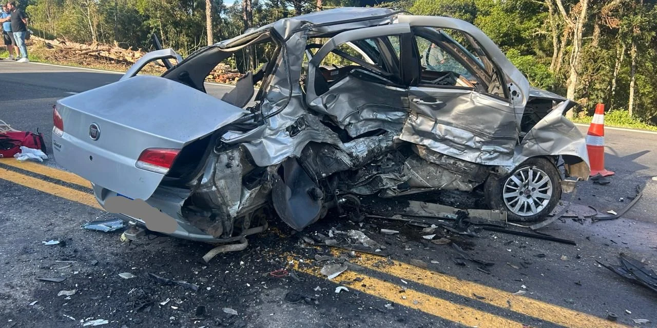 Cinco pessoas ficam gravemente feridas em acidente na BR-277, em Palmeira