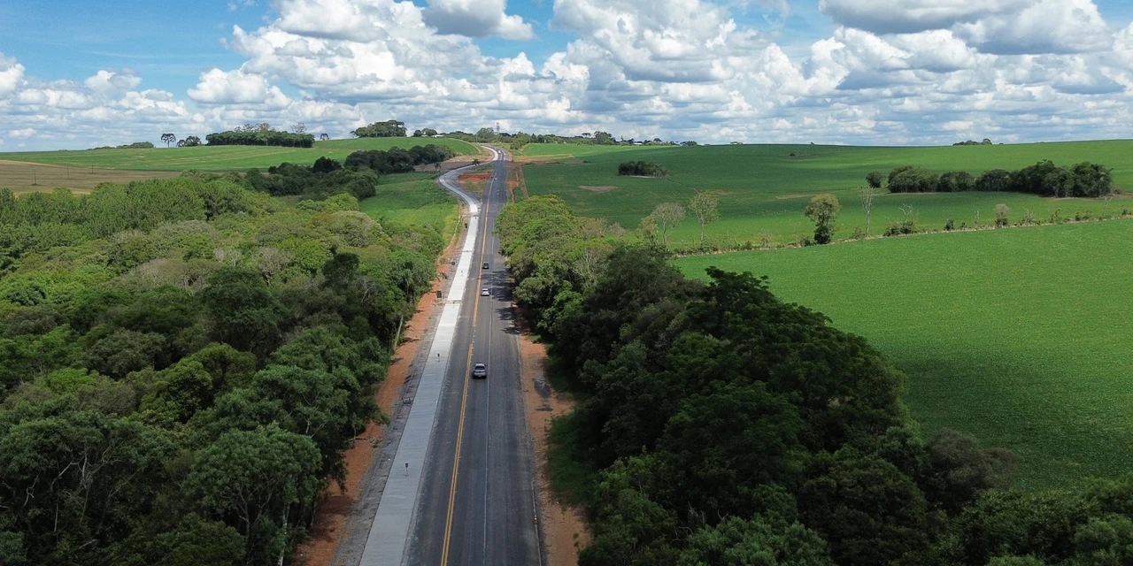 Restauração em concreto da rodovia entre Ponta Grossa e Palmeira chega a 33,5%