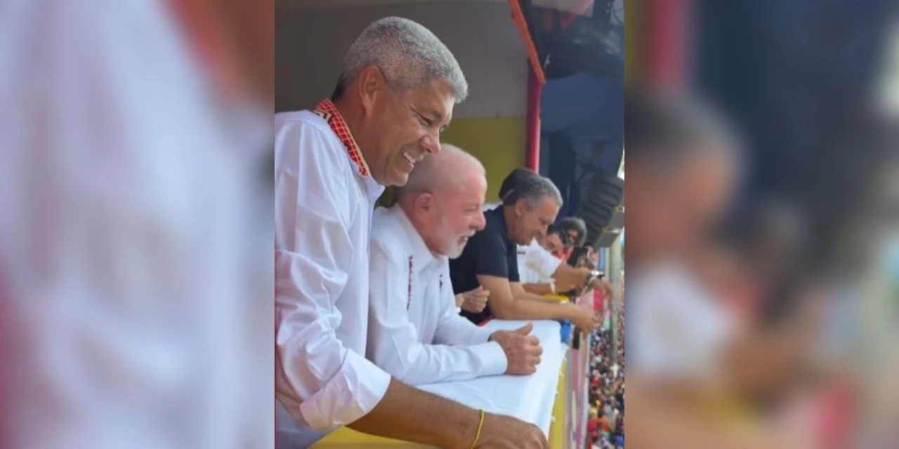 Lula e Janja acompanham carnaval de Salvador com governador da Bahia