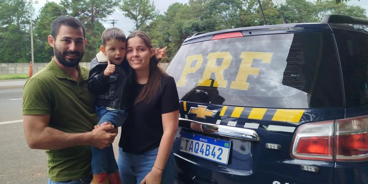 Criança fica engasgada com bala e é salva por policial no Paraná