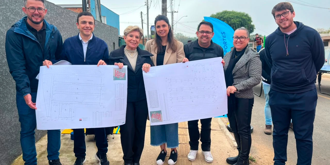 Aliel Machado e prefeita Elizabeth dão início às obras de pavimentação no Ouro Verde
