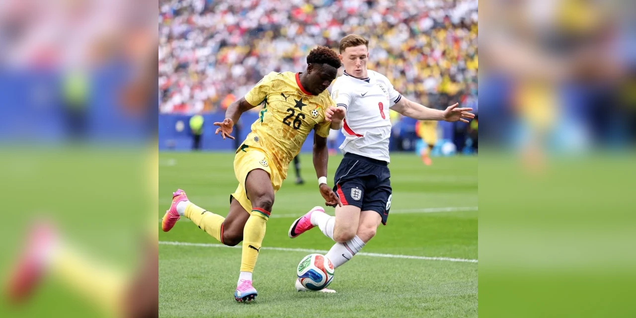 Gana segura empate com Inglaterra e segue na luta por liderança