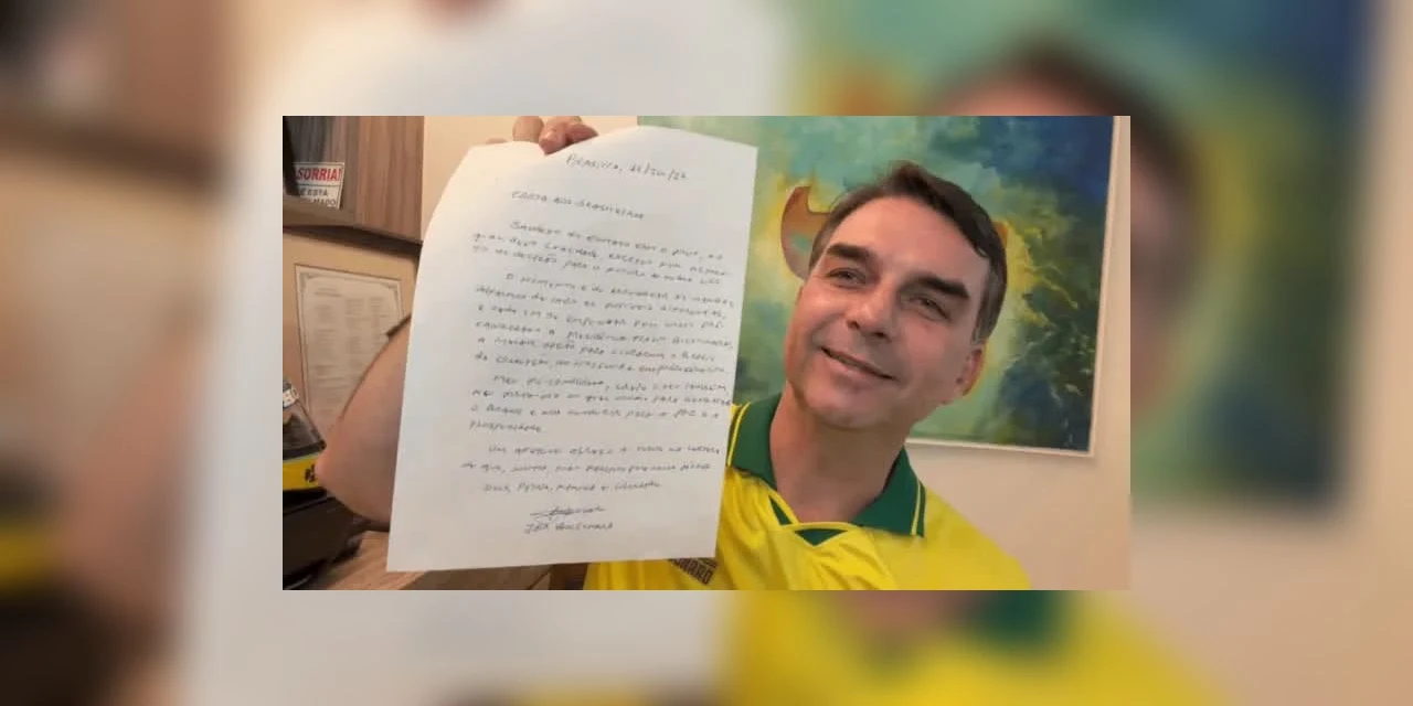 Bolsonaro diz que Flávio é seu porta-voz e pede união para as eleições
