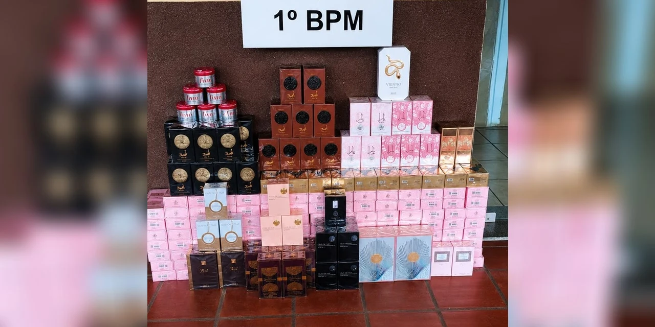 Ação precisa da PM resulta na apreensão de 200 embalagens de perfumes de origem estrangeira em PG