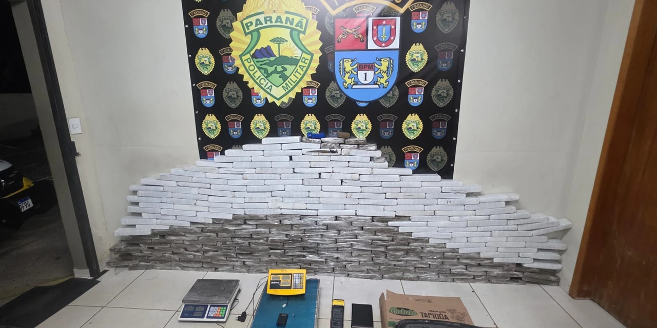 Polícia Militar apreende 189 kg de maconha e quase 7 kg de cocaína em grande ação contra o tráfico em Ponta Grossa