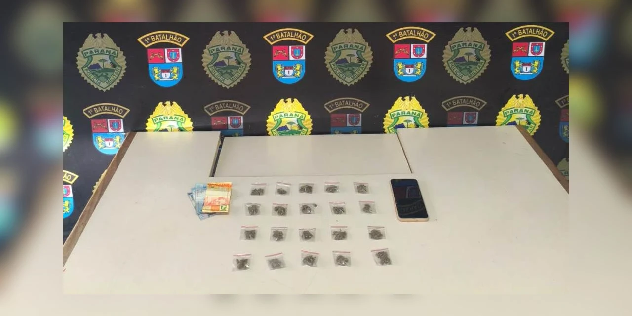 PM prende dois homens por tráfico e retira mais drogas de circulação em Ponta Grossa