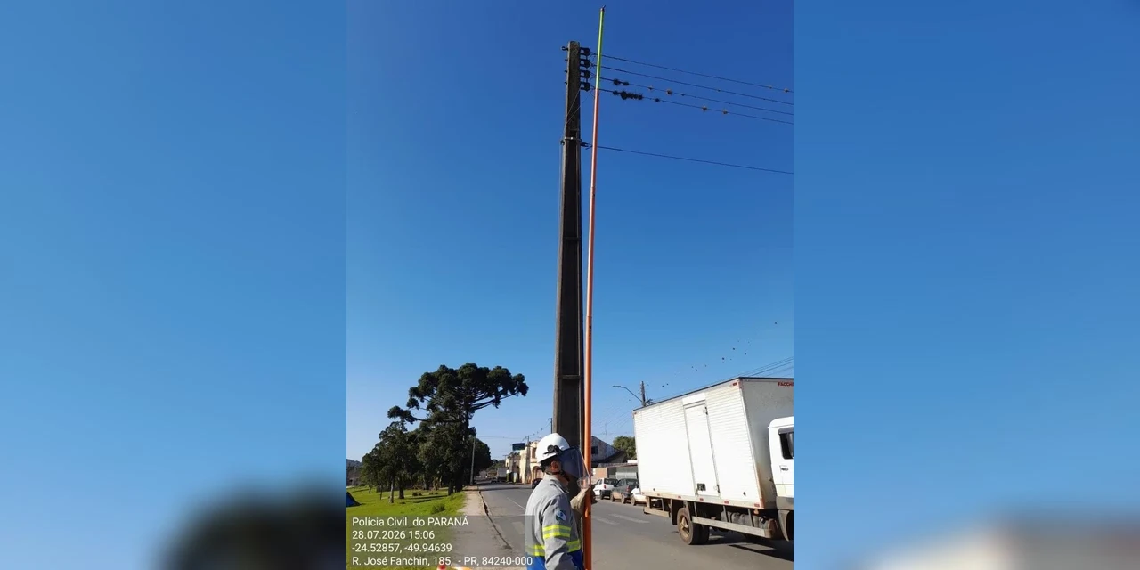 PCPR prende homem por "gato de energia" em Piraí do Sul