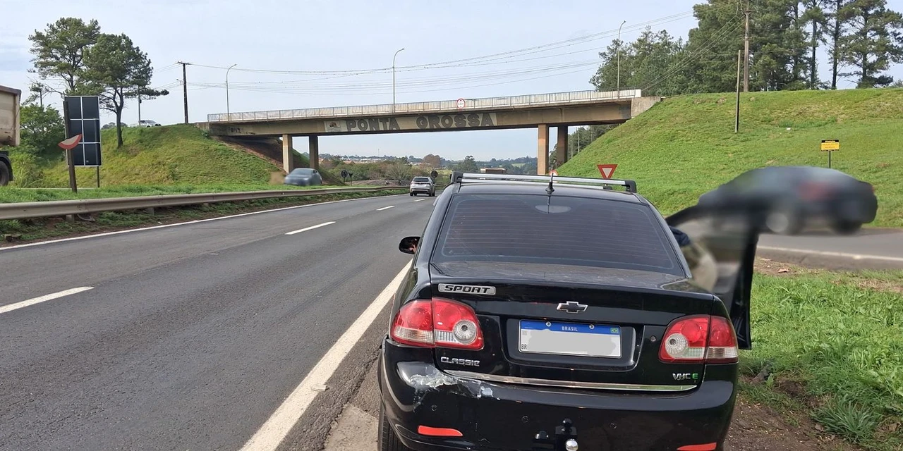 Motorista é preso por embriaguez ao volante na BR-376, em Ponta Grossa