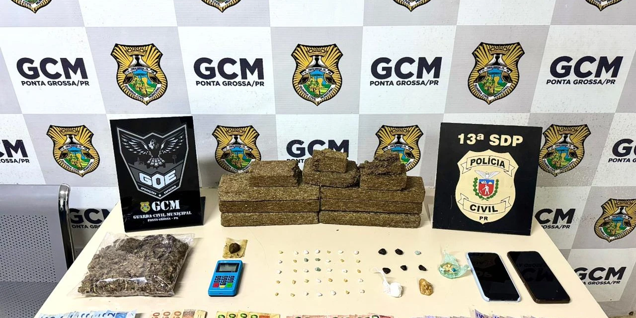Guarda Municipal e Polícia Civil apreendem cerca de 8 quilos de drogas em operação conjunta